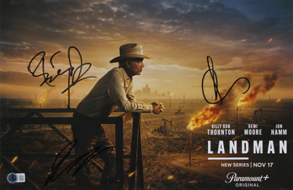 Landman (3) Thornton, Garcia & Lofland Authentic Signed 11x17 Photo BAS #AE64204