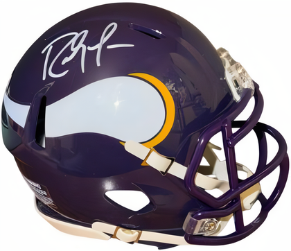 Randy Moss Signed Minnesota Vikings Riddell Nfl Speed Mini Helmet  Fanatics Holo