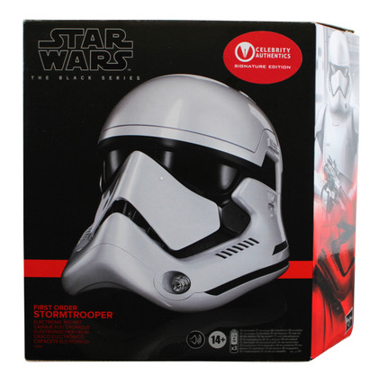 John Boyega Star Wars The Force Awakens "FN-2187" Signed Helmet BAS #BV56517