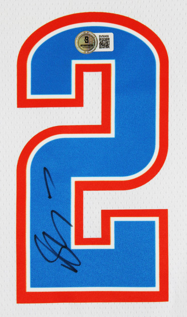 Thunder Shai Gilgeous-Alexander Signed White Nike Swingman Jersey BAS #BV56499