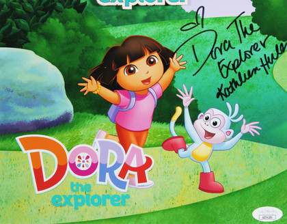 Kathleen Herles Dora The Explorer Authentic Signed Framed Display JSA #AZ94284
