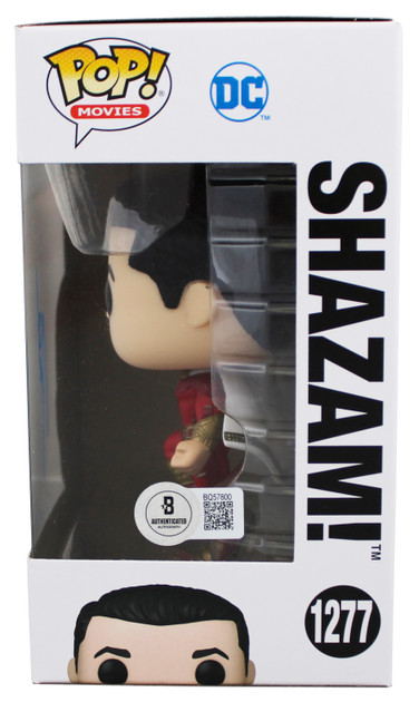 Zachary Levi Authentic Signed Shazam! #1277 Funko Pop Vinyl Figure BAS #BQ57800