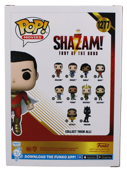 Zachary Levi Authentic Signed Shazam! #1277 Funko Pop Vinyl Figure BAS #BQ57800