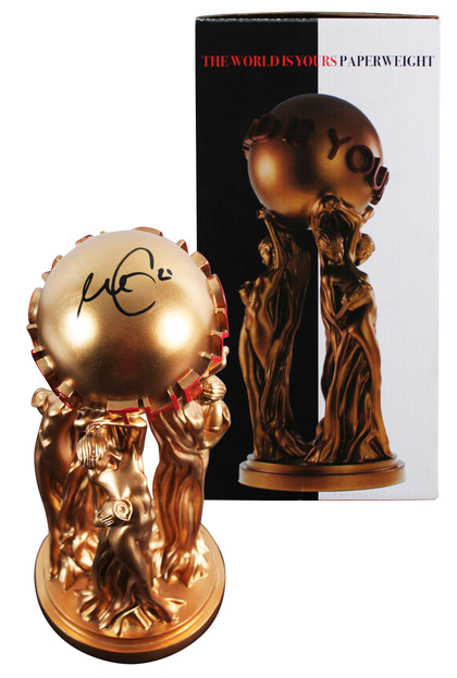 Al Pacino Signed 12" Scarface The World Is Yours  Statue BAS #BR24651