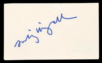 Anthony Minghella Authentic Signed 3x5 Index Card Autographed BAS #BV03253