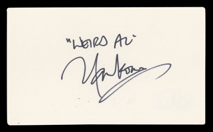 Weird Al Yankovic Authentic Signed 3x5 Index Card Autographed BAS #BQ67768