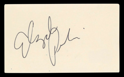 Elizabeth Perkins Weeds Authentic Signed 3x5 Index Card Autographed BAS #BQ67767