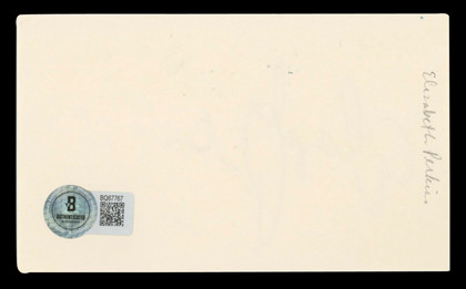 Elizabeth Perkins Weeds Authentic Signed 3x5 Index Card Autographed BAS #BQ67767