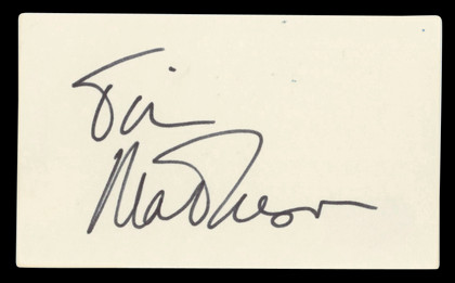 Tim Matheson Animal House Authentic Signed 3x5 Index Card BAS #BV03254