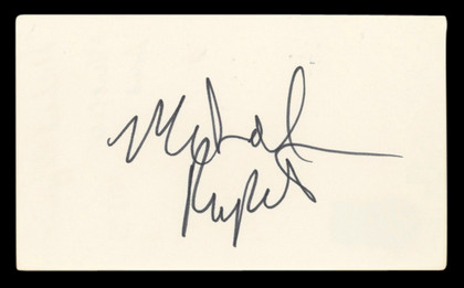 Michael Rapaport True Romance Authentic Signed 3x5 Index Card BAS #BV00145