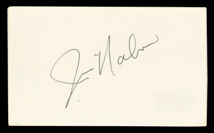 Jim Nabors The Andy Griffith Show Authentic Signed 3x5 Index Card BAS #BV00102