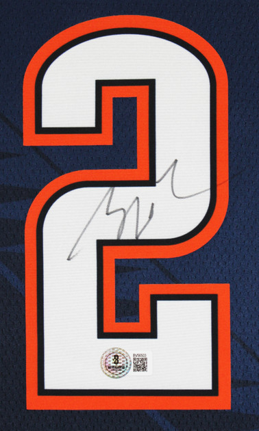 Thunder Shai Gilgeous-Alexander Signed 2025 Navy Nike City Swingman Jersey BAS