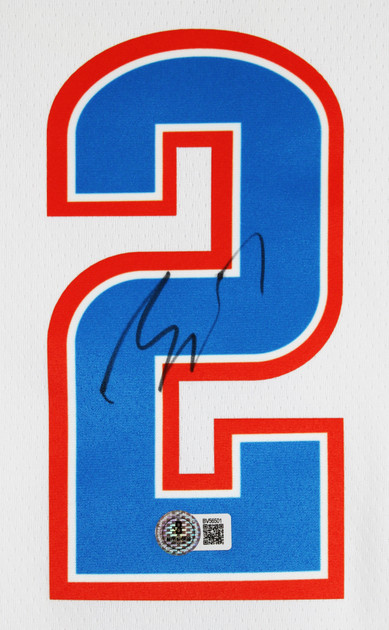 Shai Gilgeous-Alexander Signed White Nike Association Finals Edition Jersey BAS