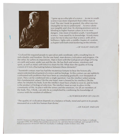 Neil Armstrong, James Doolittle & Anne Morrow Lindbergh Signed Program BAS LOA