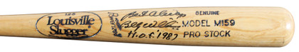 Billy Williams "2x Insc" Signed Louisville Slugger Baseball Bat BAS #BU55135