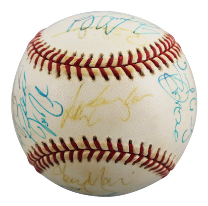 2000 Cubs (26) Girardi, Farnsworth, Aguilera +23 Signed Baseball BAS #AE64197