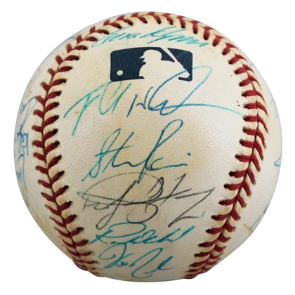 2000 Cubs (26) Girardi, Farnsworth, Aguilera +23 Signed Baseball BAS #AE64197
