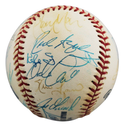 2000 Cubs (26) Girardi, Farnsworth, Aguilera +23 Signed Baseball BAS #AE64197