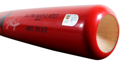 Angels Mike Trout Signed Old Hickory Player Model Baseball Bat MLB #YP104415
