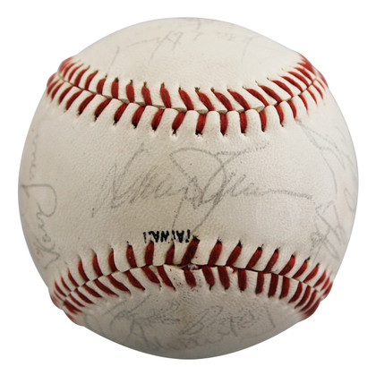 1984 Mets (22) Hernandez, Darling, Strawberry +19 Signed Baseball BAS #AE64194