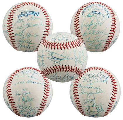 1991 Twins (31) Morris, Olica, Puckett +28 Signed OAL Baseball BAS #AE64192
