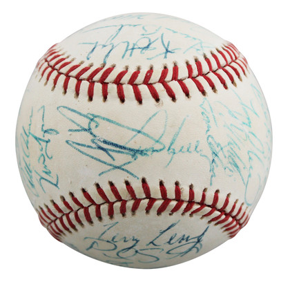 1991 Twins (31) Morris, Olica, Puckett +28 Signed OAL Baseball BAS #AE64192