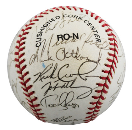 1998 Cardinals (32) Parker, Schoendienst, LaRussa +29 Signed ONL Baseball BAS