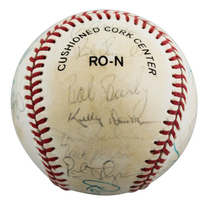 1987 Giants (23) Clark, Williams, Uribe +20 Signed ONL Baseball BAS #AE64191