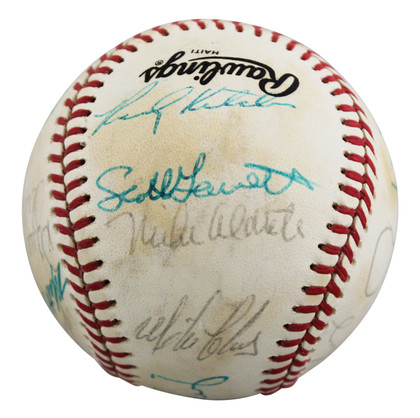 1987 Giants (23) Clark, Williams, Uribe +20 Signed ONL Baseball BAS #AE64191