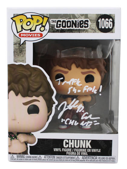 Jeff Cohen The Goonies "2x Insc" Signed Chunk #1066 Funko Pop Vinyl Figure BAS W Version 1