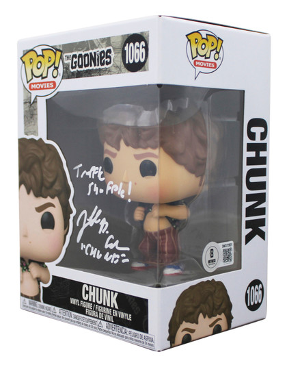 Jeff Cohen The Goonies "2x Insc" Signed Chunk #1066 Funko Pop Vinyl Figure BAS W Version 1