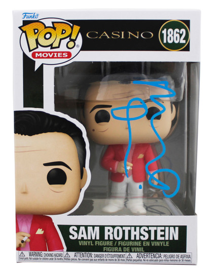 Robert DeNiro Casino Signed Sam Rothstein #1862 Funko Pop Figure BAS #BS77075