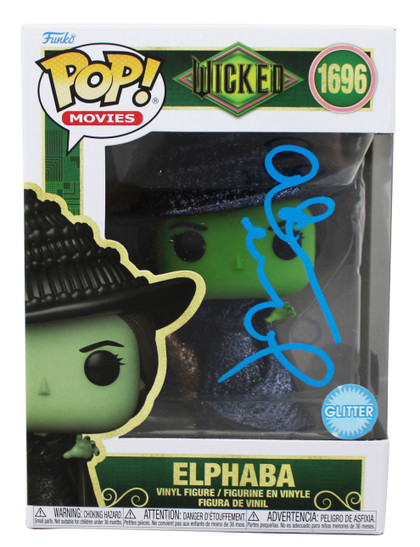 Idina Menzel Wicked Authentic Signed Elphaba #1696 Funko Pop Vinyl Figure BAS Version 1