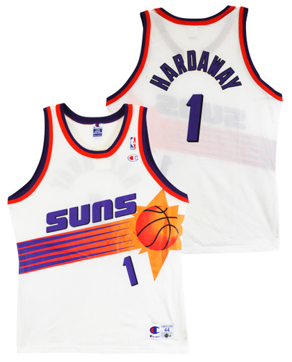 Suns Anfernee Hardaway Signed White Champion Authentic Jersey BAS #BU55008