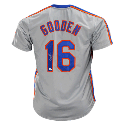 Dwight Gooden Signed New York Pro Edition Grey Baseball Jersey (JSA)