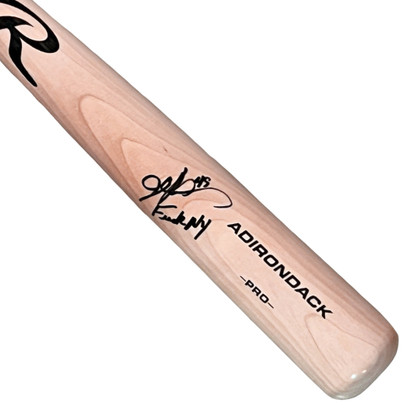 John Rocker Signed Fuck NY Black Ink Inscription Rawlings Blonde Baseball Bat (Beckett)