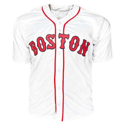 Pokey Reese Signed 04 WS Champs Inscription Boston White Baseball Jersey (Beckett)