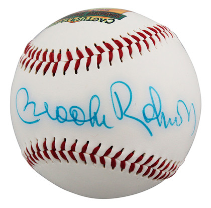 Orioles Brooks Robinson Signed Spring Training Fotoball Baseball BAS #BV70384