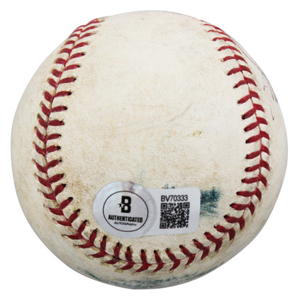 Yankees Jorge Posada Authentic Signed Game Used Selig OML Baseball BAS #BV70333