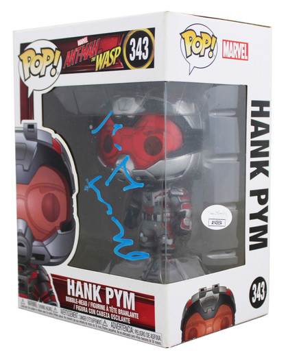 Michael Douglas Ant-Man Signed Hank Pym #343 Funko Pop Vinyl Figure JSA #AY40654