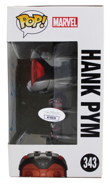 Michael Douglas Ant-Man Signed Hank Pym #343 Funko Pop Vinyl Figure JSA #AY40654