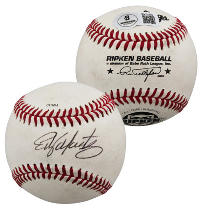 Mariners Edgar Martinez Authentic Signed Rawlings Ripken Baseball BAS #BV70295