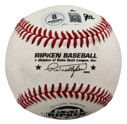 Mariners Edgar Martinez Authentic Signed Rawlings Ripken Baseball BAS #BV70295