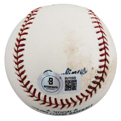 Angels Garret Anderson Authentic Signed Game Used Selig Baseball BAS #BV70309