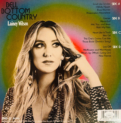 Lainey Wilson "Bell Bottom Country" Green/Pink Vinyl Double LP