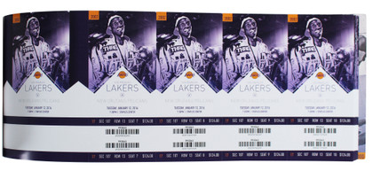 Lakers Kobe Bryant Signed 2015-16 Final Season Season Ticket Holder Book BAS