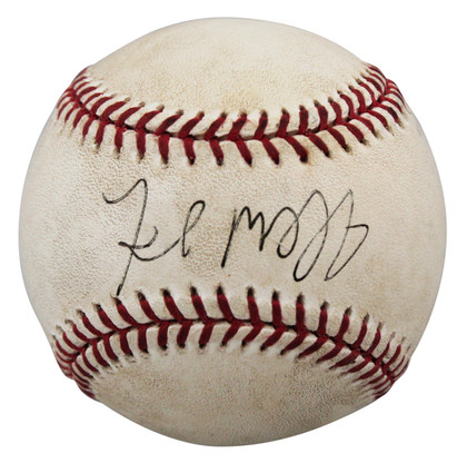 Rays Fred McGriff Authentic Signed Game Used Sellig OML Baseball BAS #BV70292