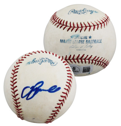 Astros Jeff Bagwell Authentic Signed Game Used Selig OML Baseball BAS #BV70324