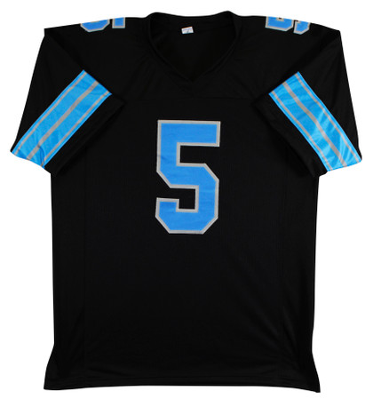 David Montgomery Authentic Signed Black Pro Style Jersey BAS Witnessed