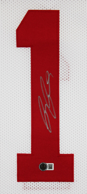 Ricky Pearsall Authentic Signed White Pro Style Jersey Autographed BAS Witnessed